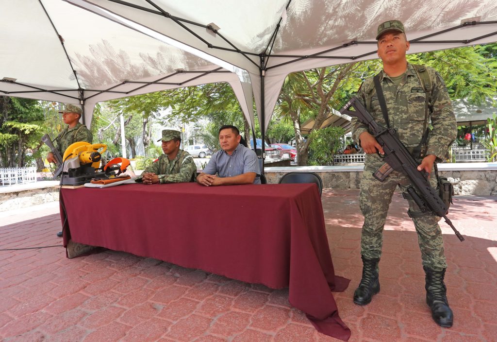 REUBICAN MÓDULO DE CAMPAÑA DE CANJE DE ARMAS DE FUEGO 2019