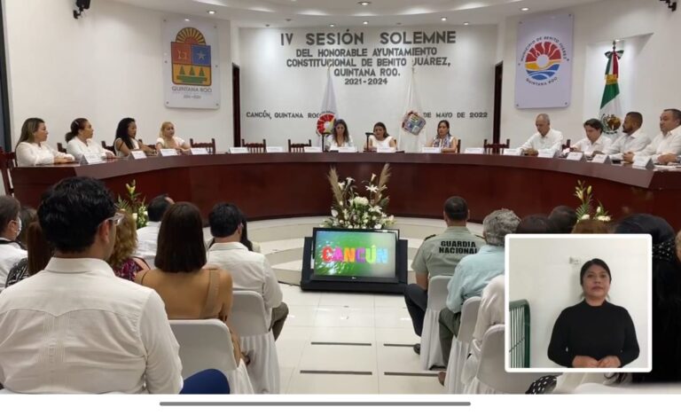 Cuarta Sesión Solemne de Cabildo del Ayuntamiento de Benito Juárez