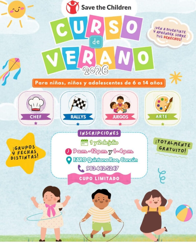 Anuncian curso de verano inclusivo del faro y Save the Children