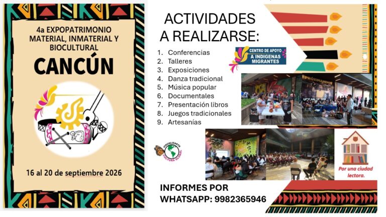 Convocan a la 4ª Expo Patrimonio Material, Inmaterial y Biocultural