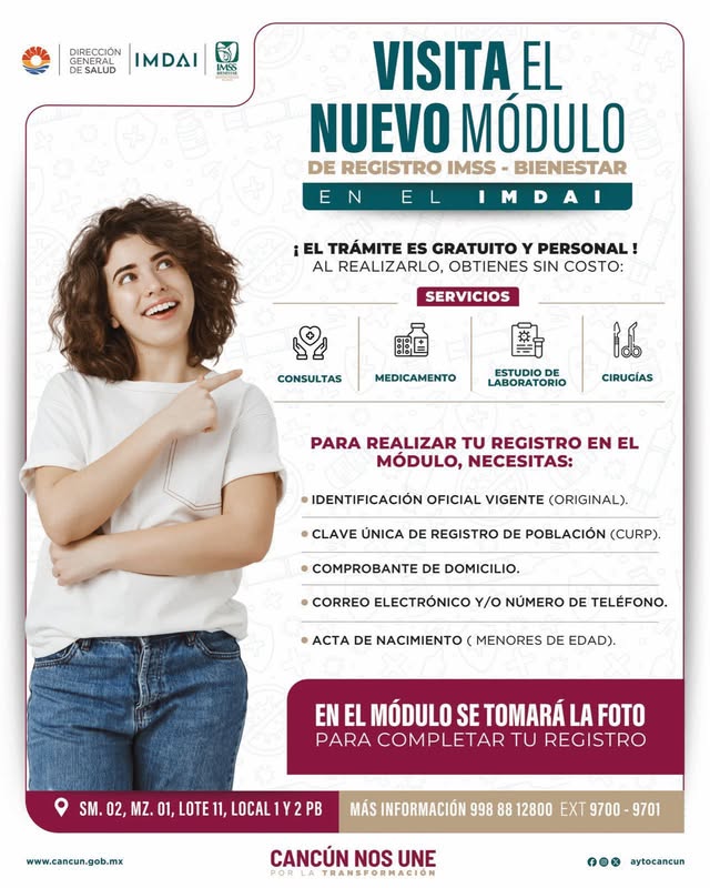 Anuncian apertura de módulo de IMSS-Bienestar en el palacio municipal