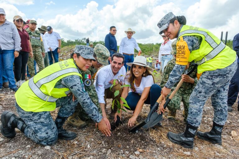 Mara Lezama y Sheinbaum dan inicio a Jornada Nacional de Reforestación