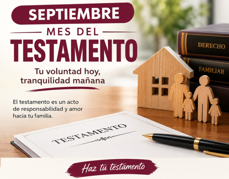Septiembre, mes del testamento: evita pleitos familiares, largos y costosos